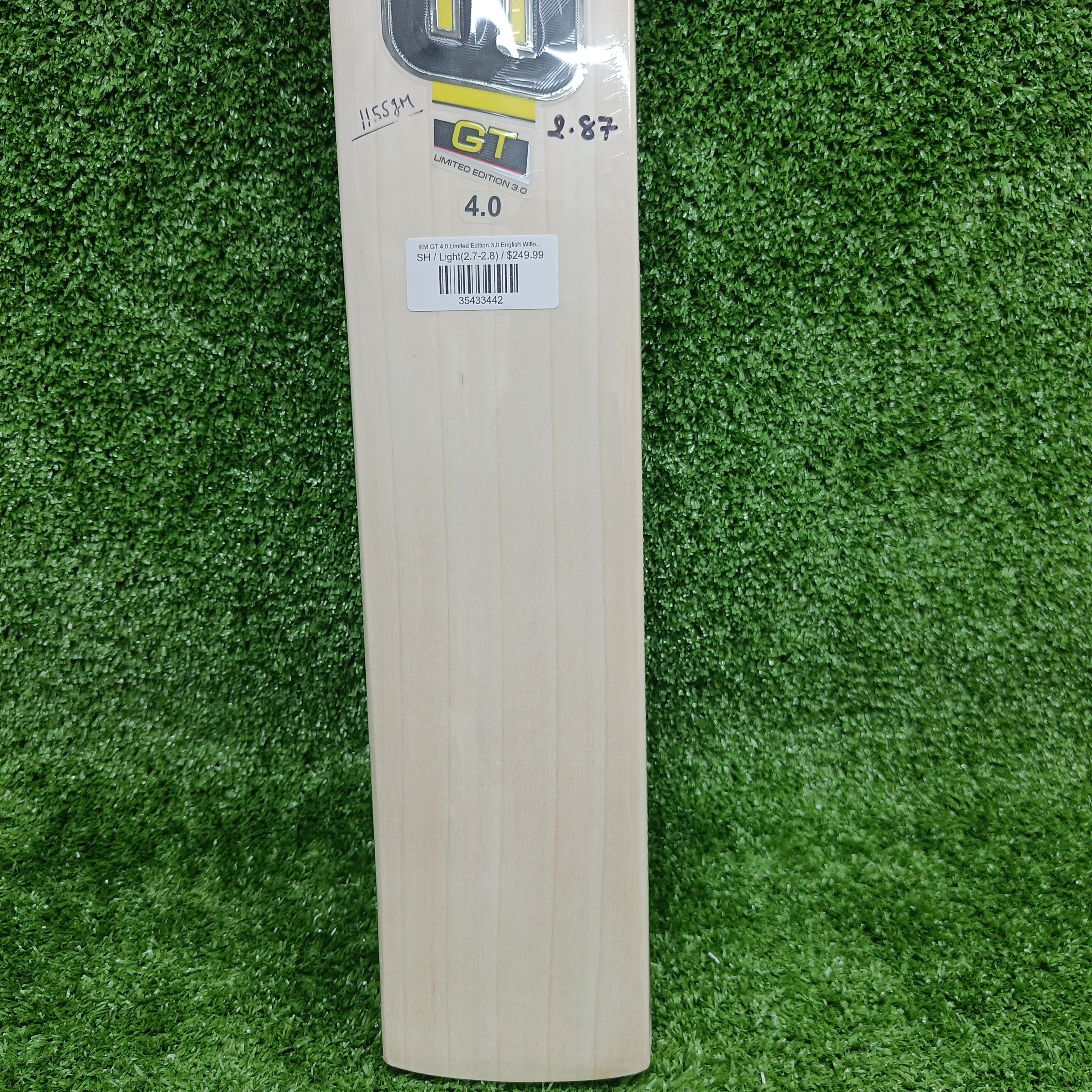 EM GT 4.0 Limited Edition 3.0 English Willow Cricket Bat