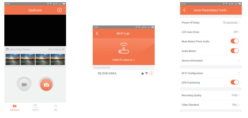 Judging by the Dash Cam Special Use APP
