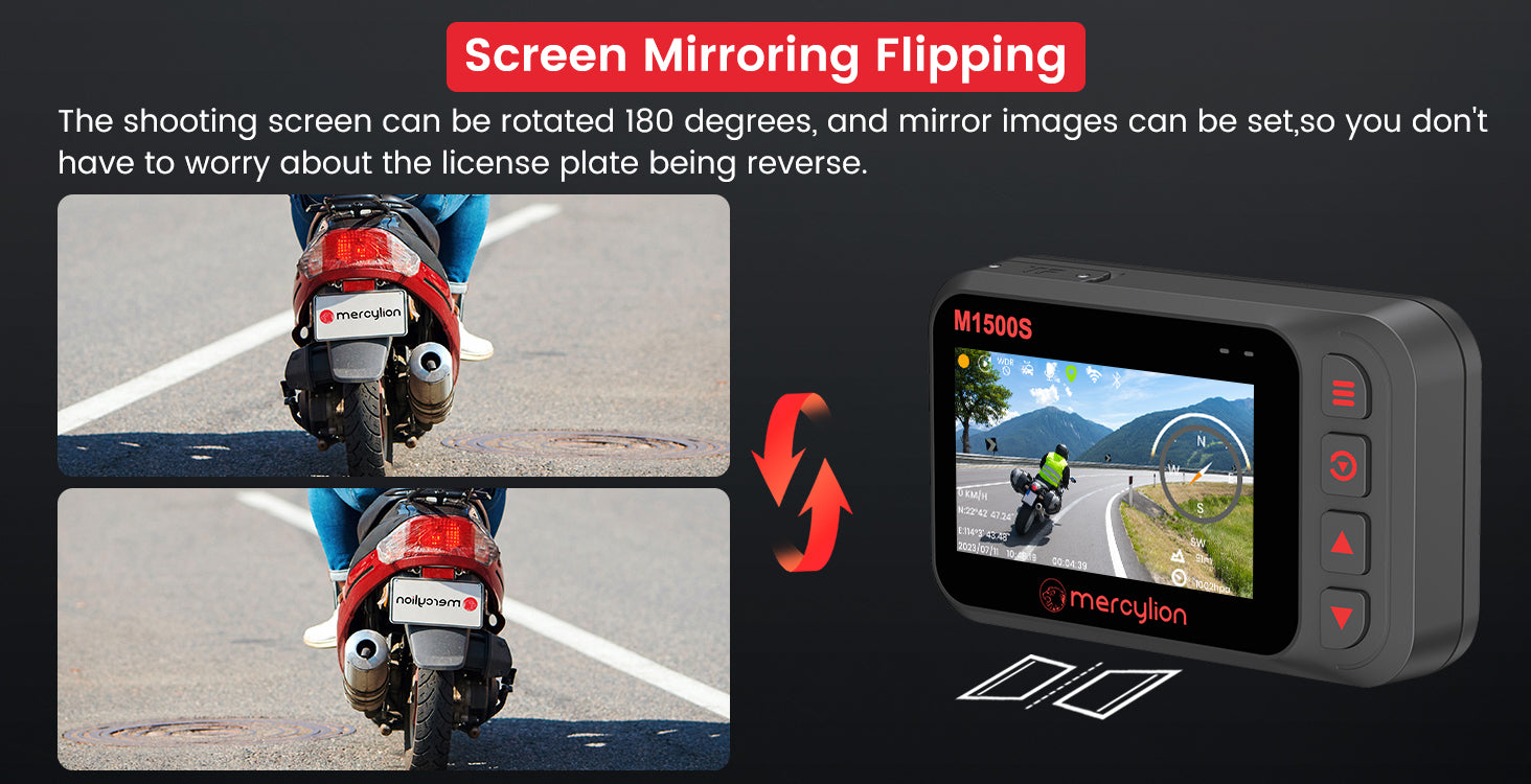 front rear motorcycle camera