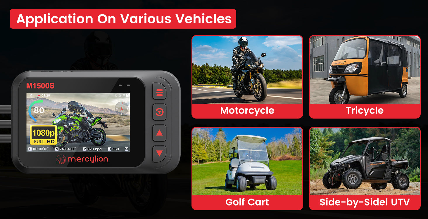motorcycle camera front and rear
