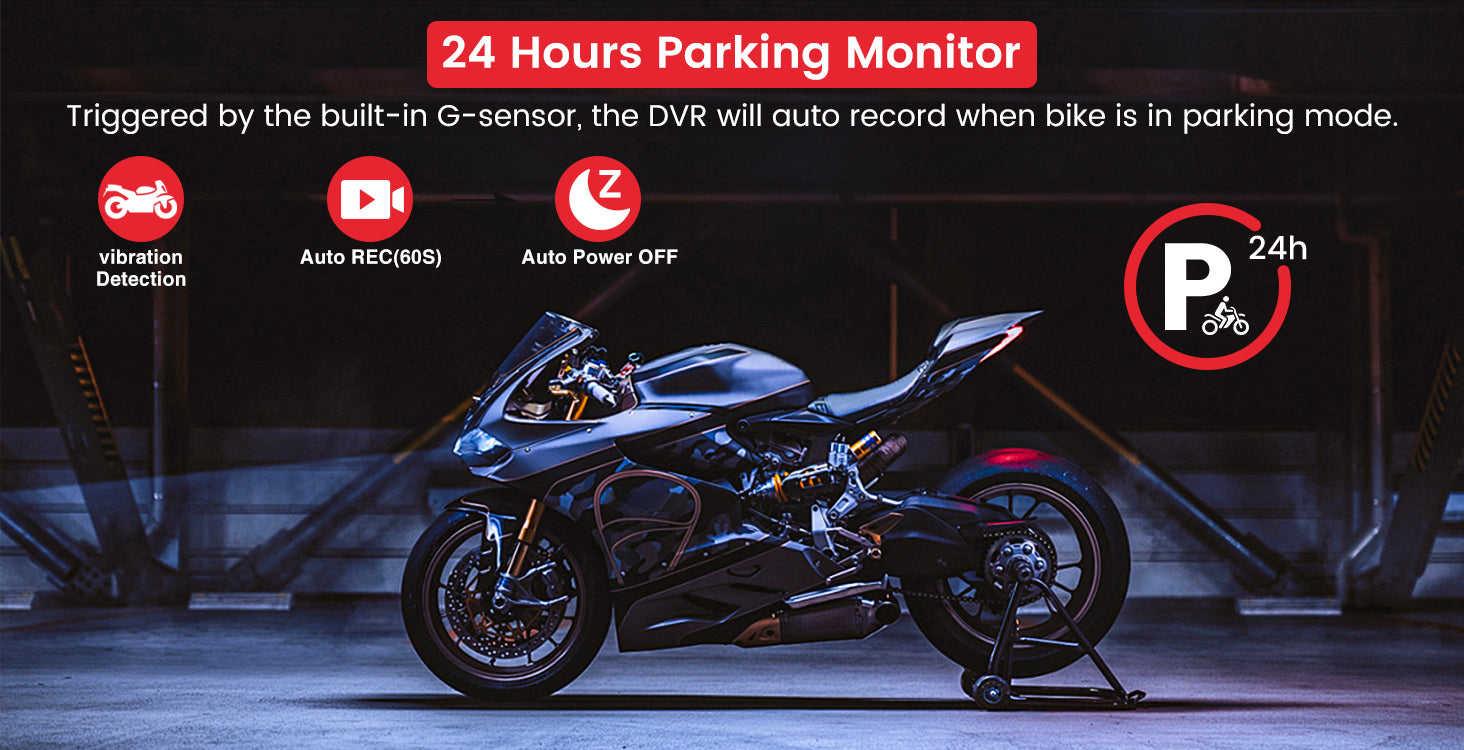 front and back motorcycle camera