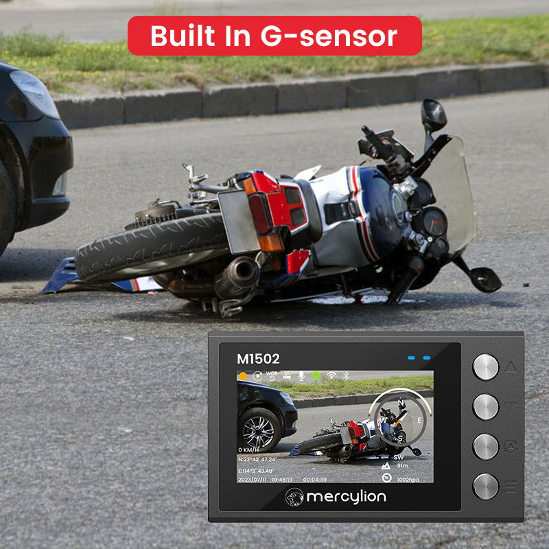 motorcycle with rear view camera