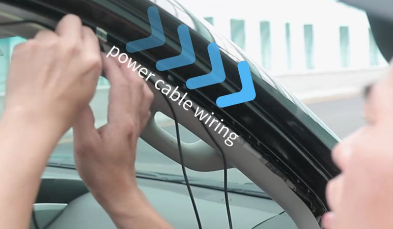 Then hide the wire between A pillar to B pillar