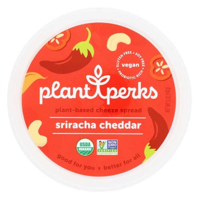 Plant Perks - Plant-Based Cheeze Spreads, 6.5oz | Multiple Flavors