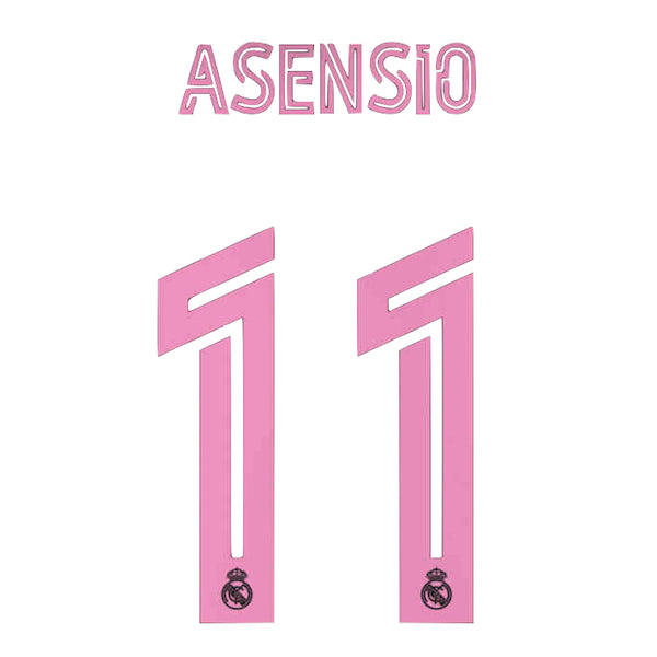 Real Madrid 2020/21 Third Asensio #11 Jersey Name Set