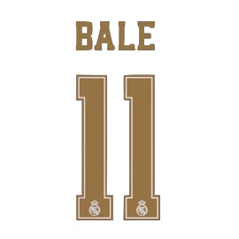 Real Madrid 2019/20 Home/Away Bale #11 Jersey Name Set