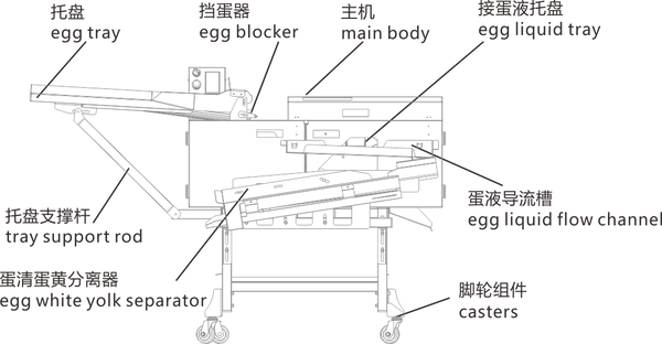 Egg Breaker Yolk Separator