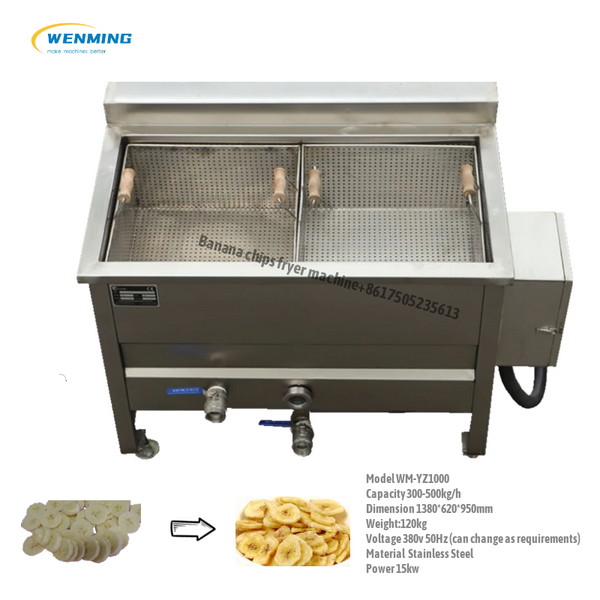 Banana chips frying machine