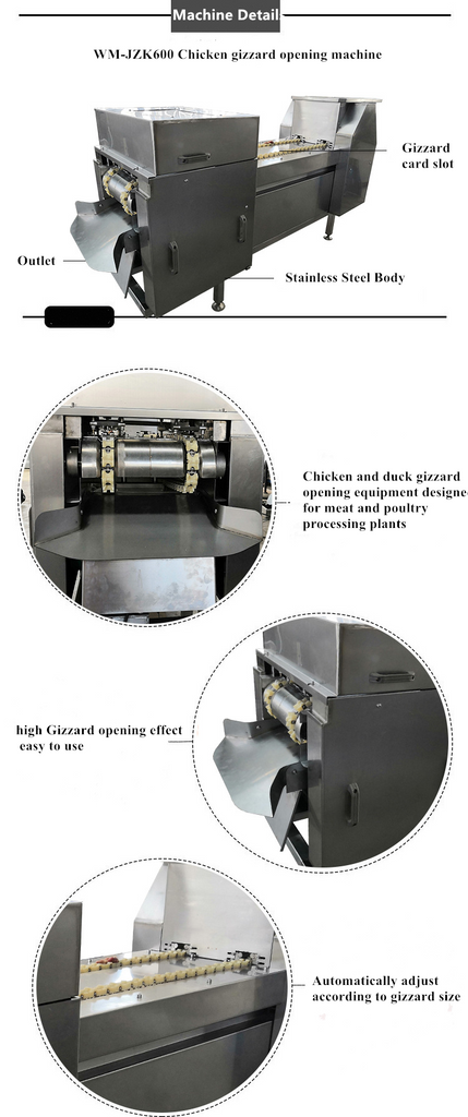 Introduction-gizzard-opening-machine
