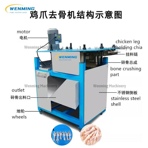 chicken feet cleaning machine