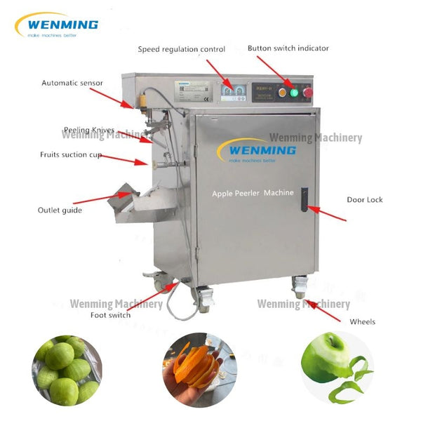 Commericial apple skin remover machine Apple peeling machine for