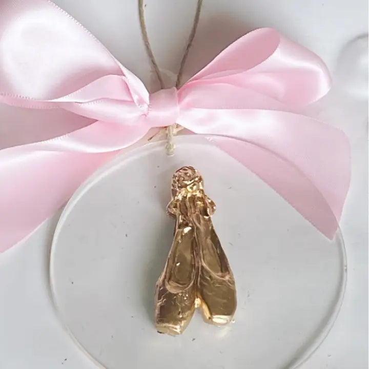 Golf Leaf Gilded Ballet Slipper Ornament