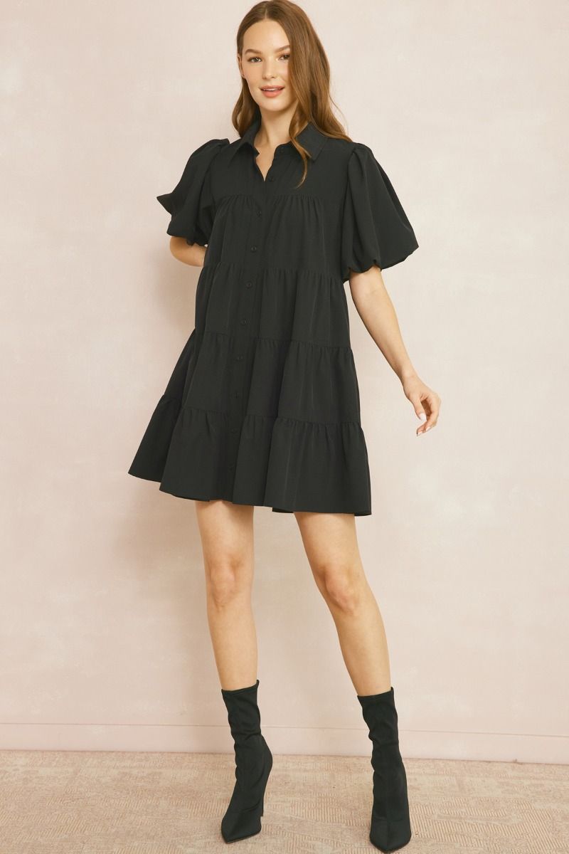 Andie Tiered Button Dress