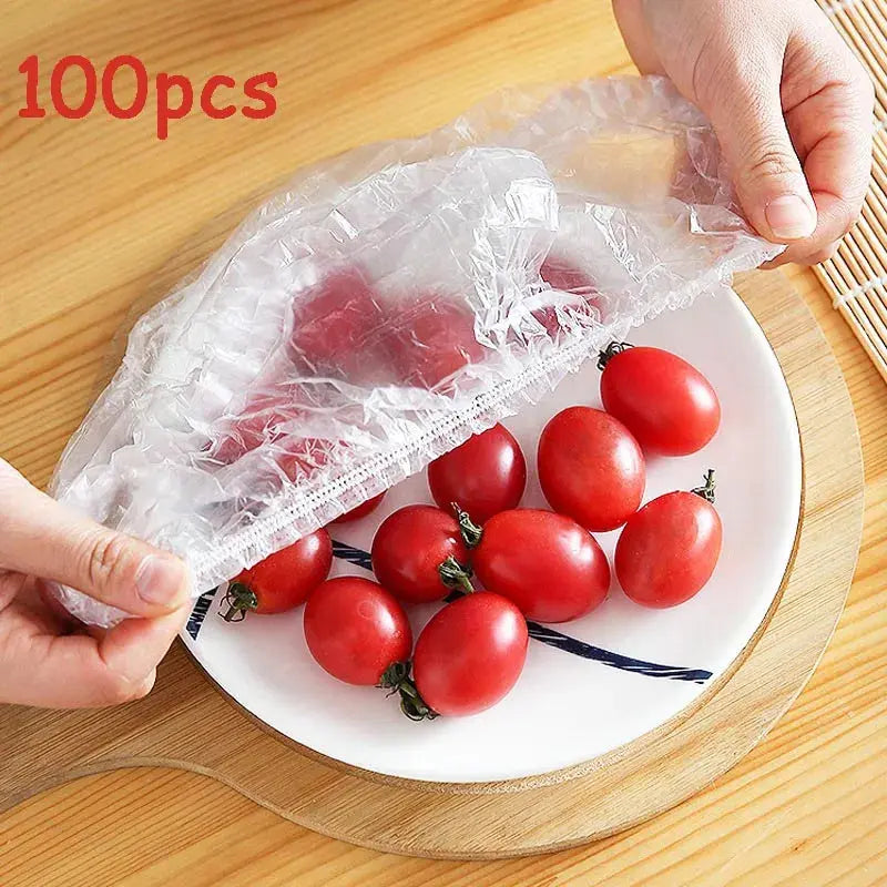 Reusable Bowl Covers with Elastic - 100pcs for Fresh Food Storage