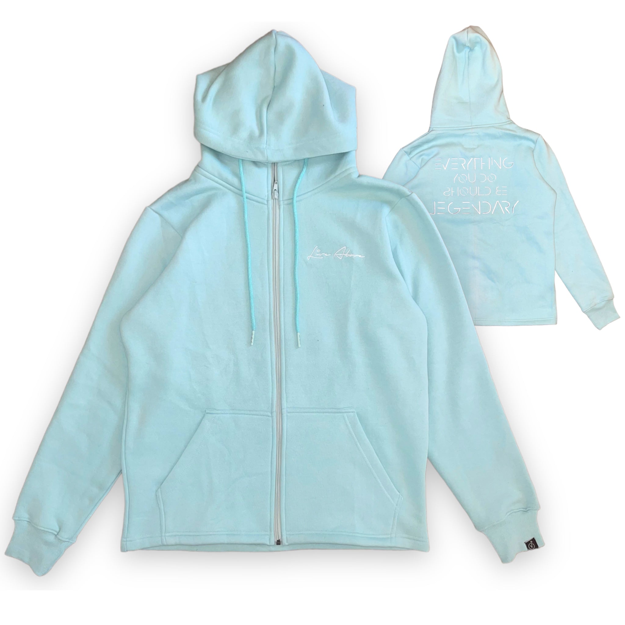 Cozy Live Above EYDSBL Hoodie V2- Pale Green