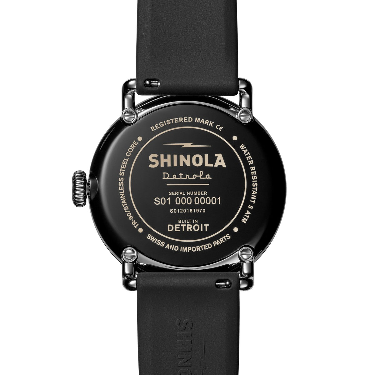 Duke Fuqua School of Business Shinola Watch, The Detrola 43 mm White Dial at M.LaHart & Co.