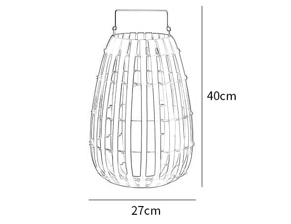 Garden Rattan Floor Lamp