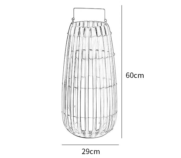 Garden Rattan Floor Lamp