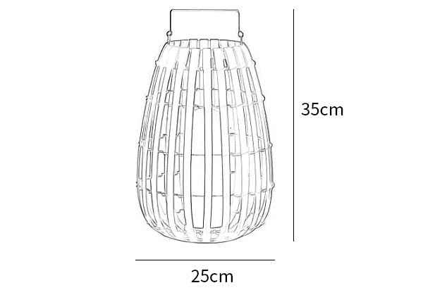 Garden Rattan Floor Lamp