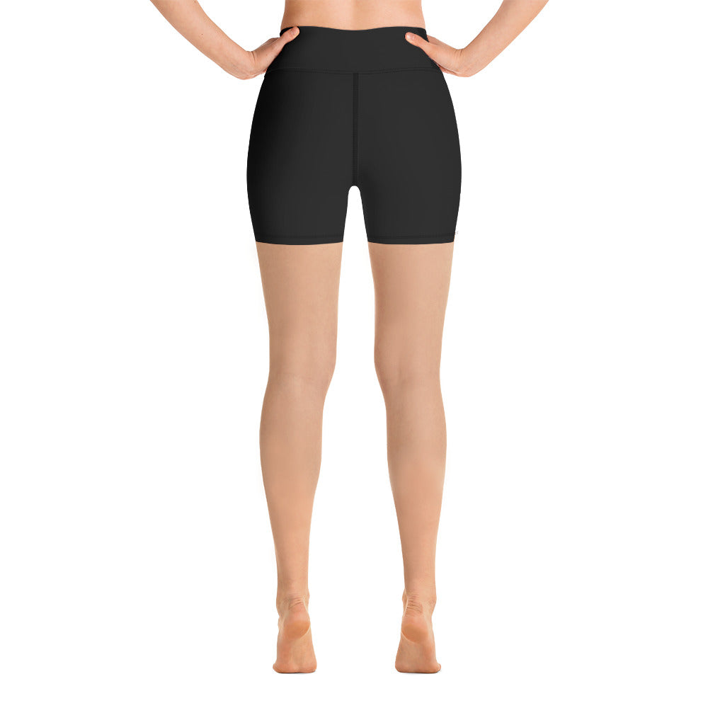 Women High-Rise Short Shorts in Black