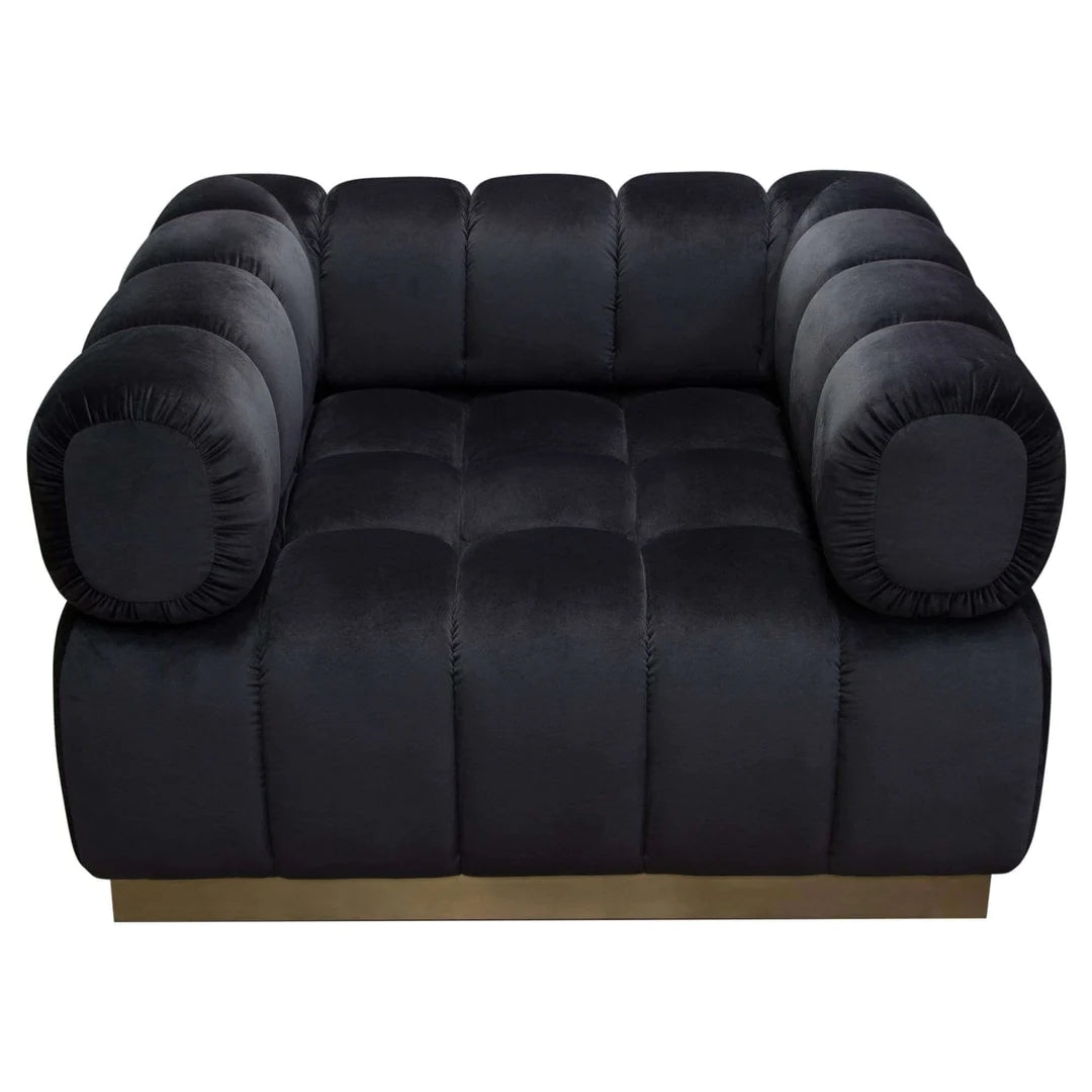 Image Black Velvet Chair