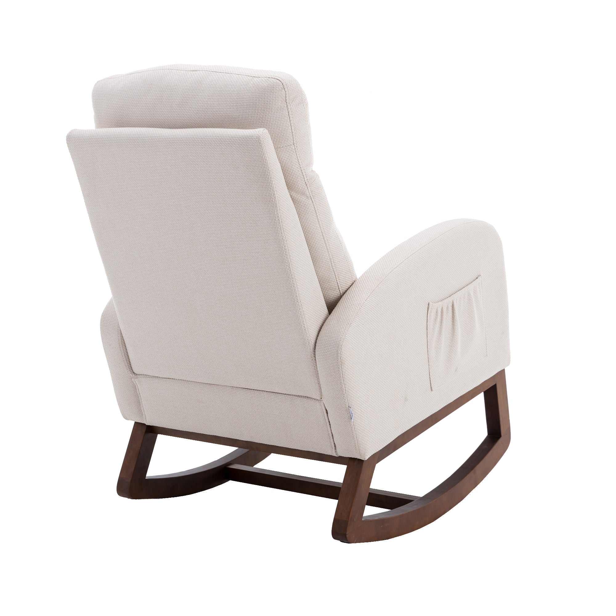 Comfortable Rocking Chair for Living Room- White- by Lissie Lou