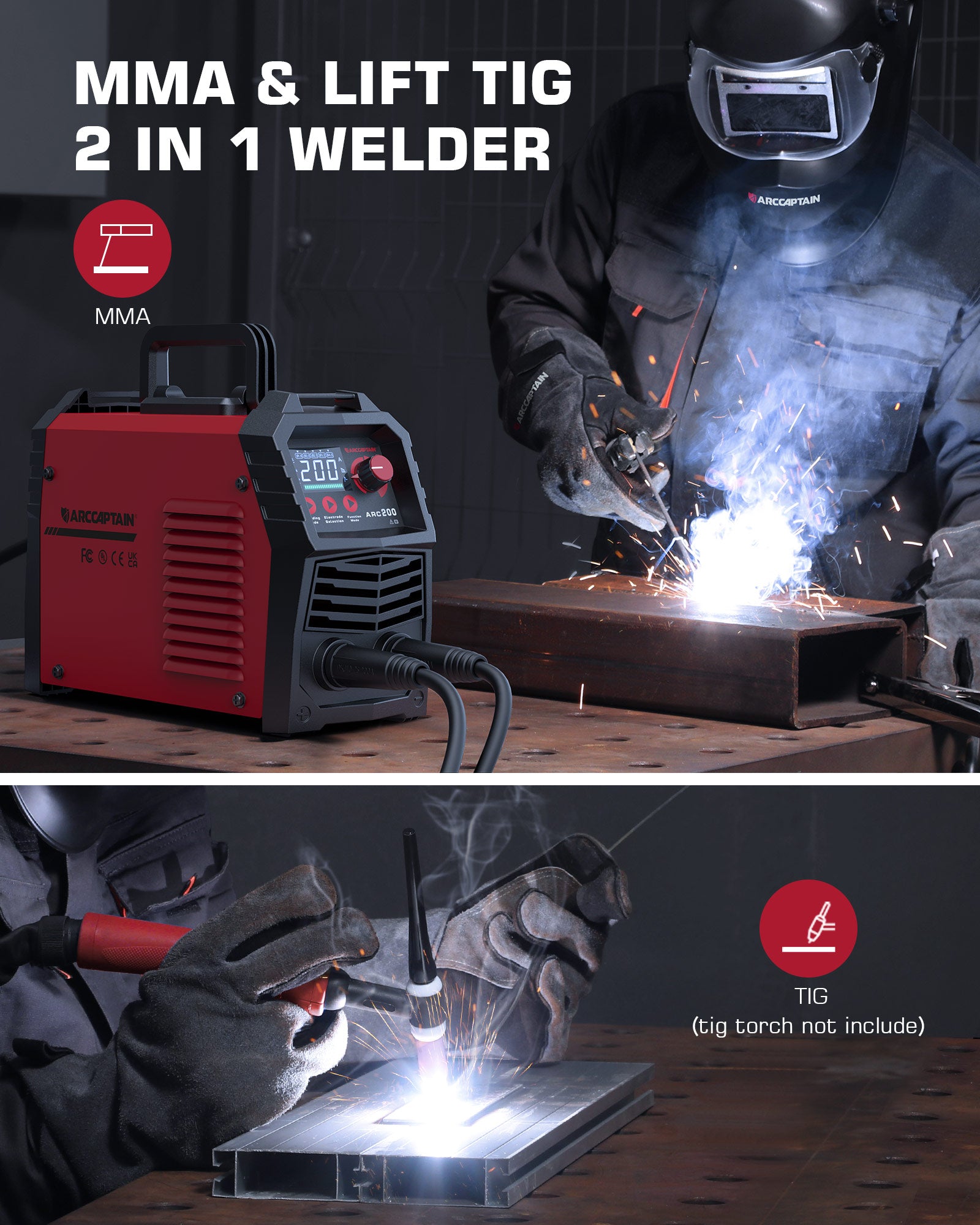 200 Amps Synergic ARC Welding Machine