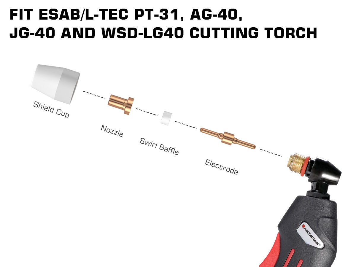PT31 Plasma Cutter Consumables parts
