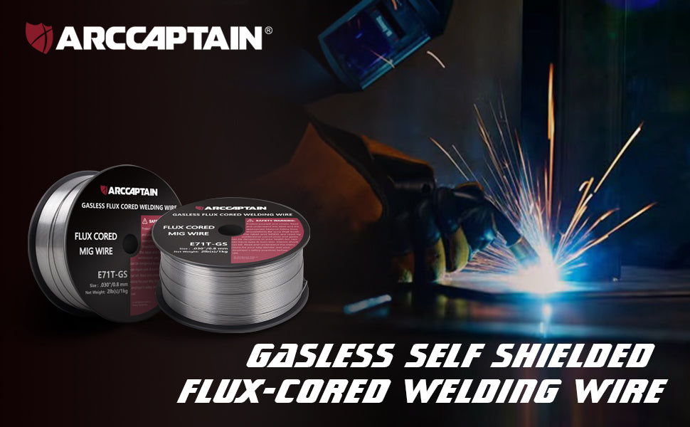 ARCCAPTAIN Spool Gasless Carbon Steel Mig Flux Core Welding Wire