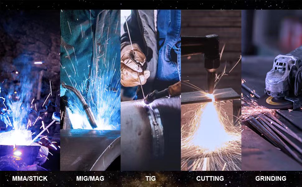 Casco de soldadura con oscurecimiento automático digital ARC/MIG/TIG