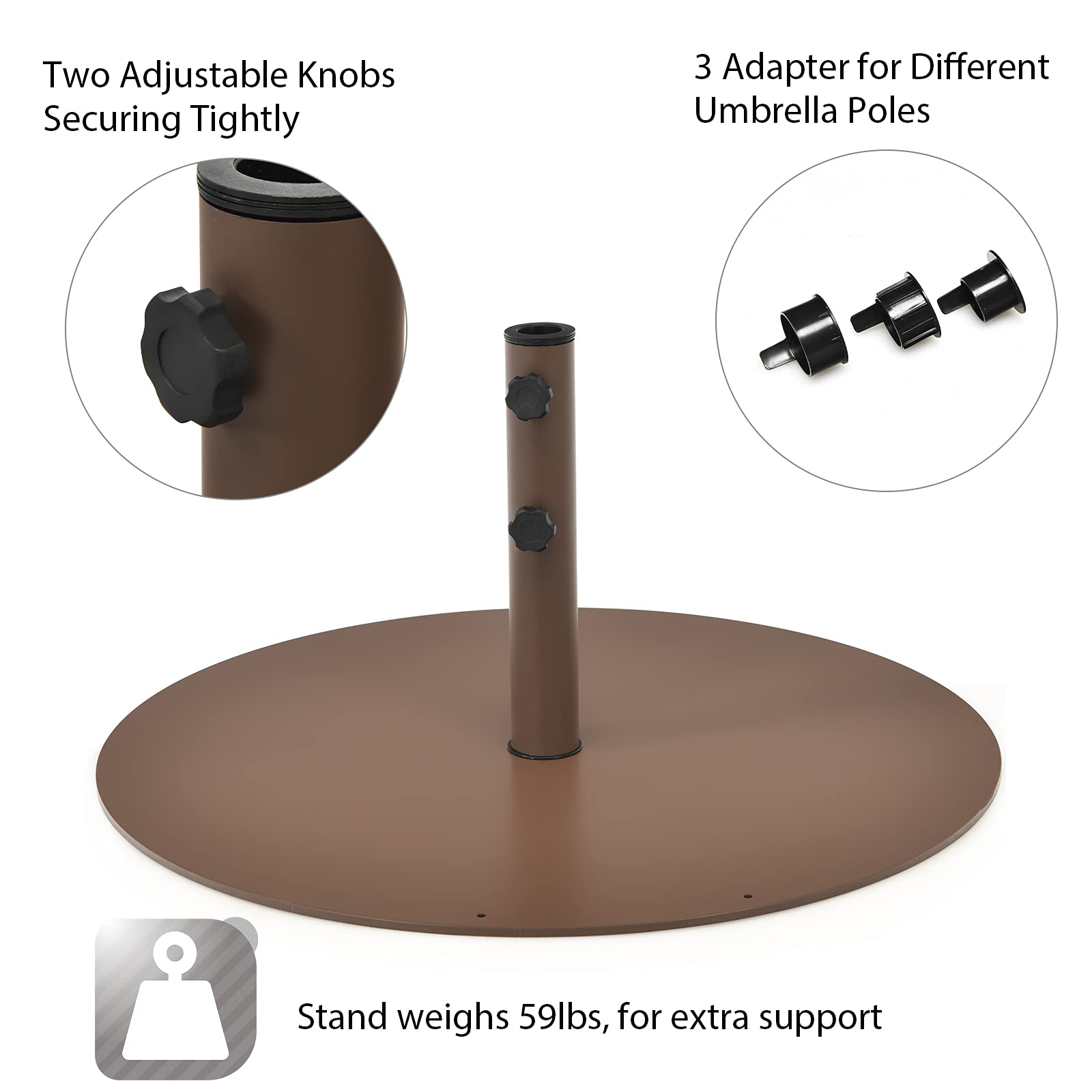 Tangkula 59LBS Patio Umbrella Base