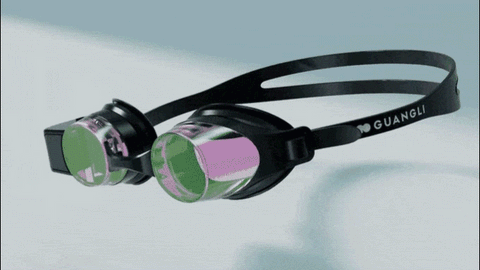 holoswim goggles with smart display