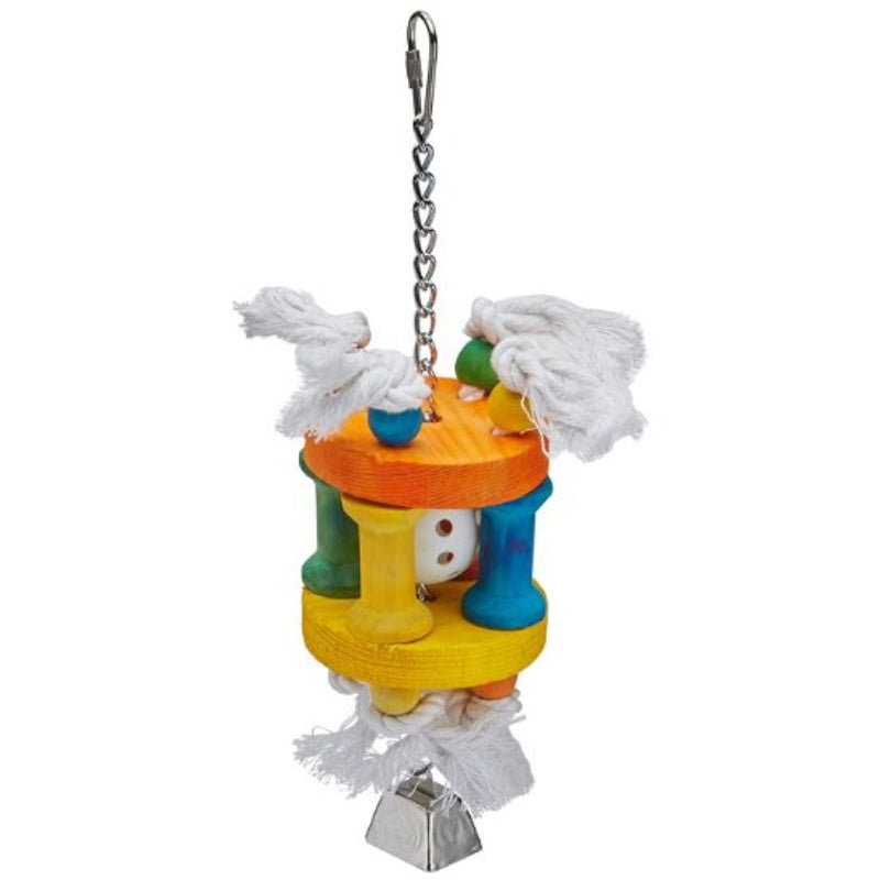 AE Cage Company Happy Beaks Ball in Solitude Assorted Bird Toy