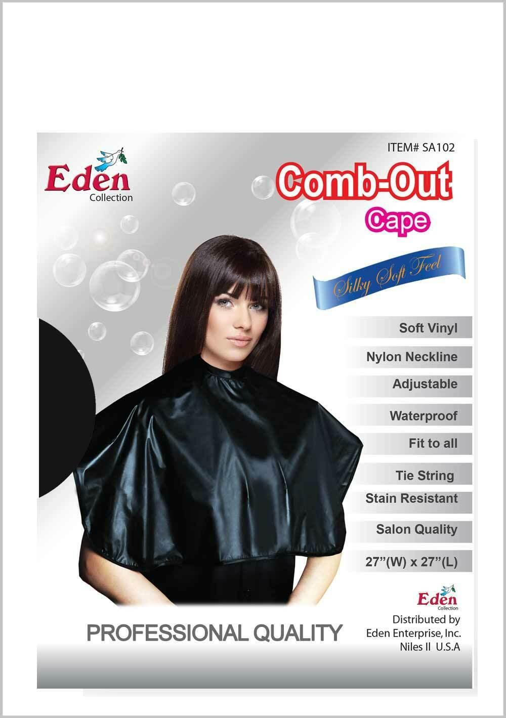 Eden Comb-Out Cape Black SA102