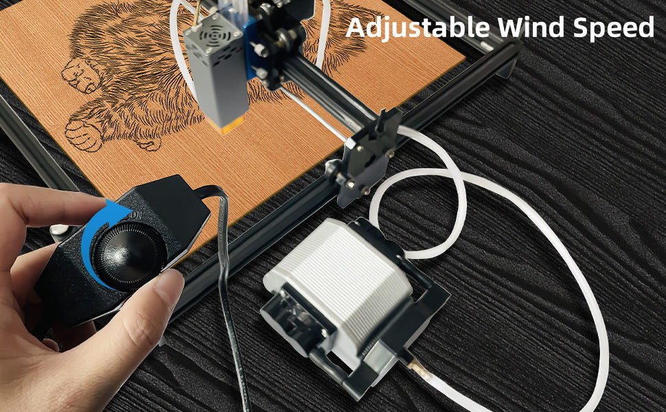 Air Assist for Laser Cutter and Engraver, Air Assist Pump Kit with Adjustable 30L/Min