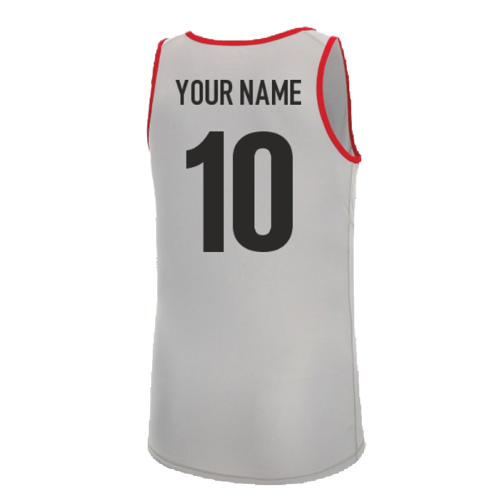 2022-2023 Wales Training Gym Vest (Grey) (Your Name)