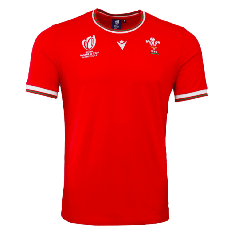 2023-2024 Wales Rugby RWC Poly Tee (Red)