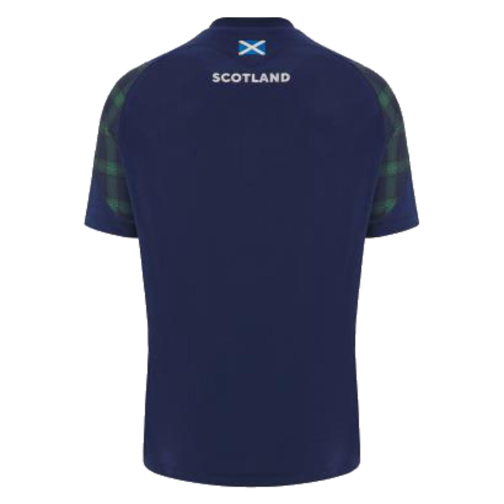 2023-2024 Scotland Rugby Travel Polycotton T-Shirt (Navy) (Your Name)