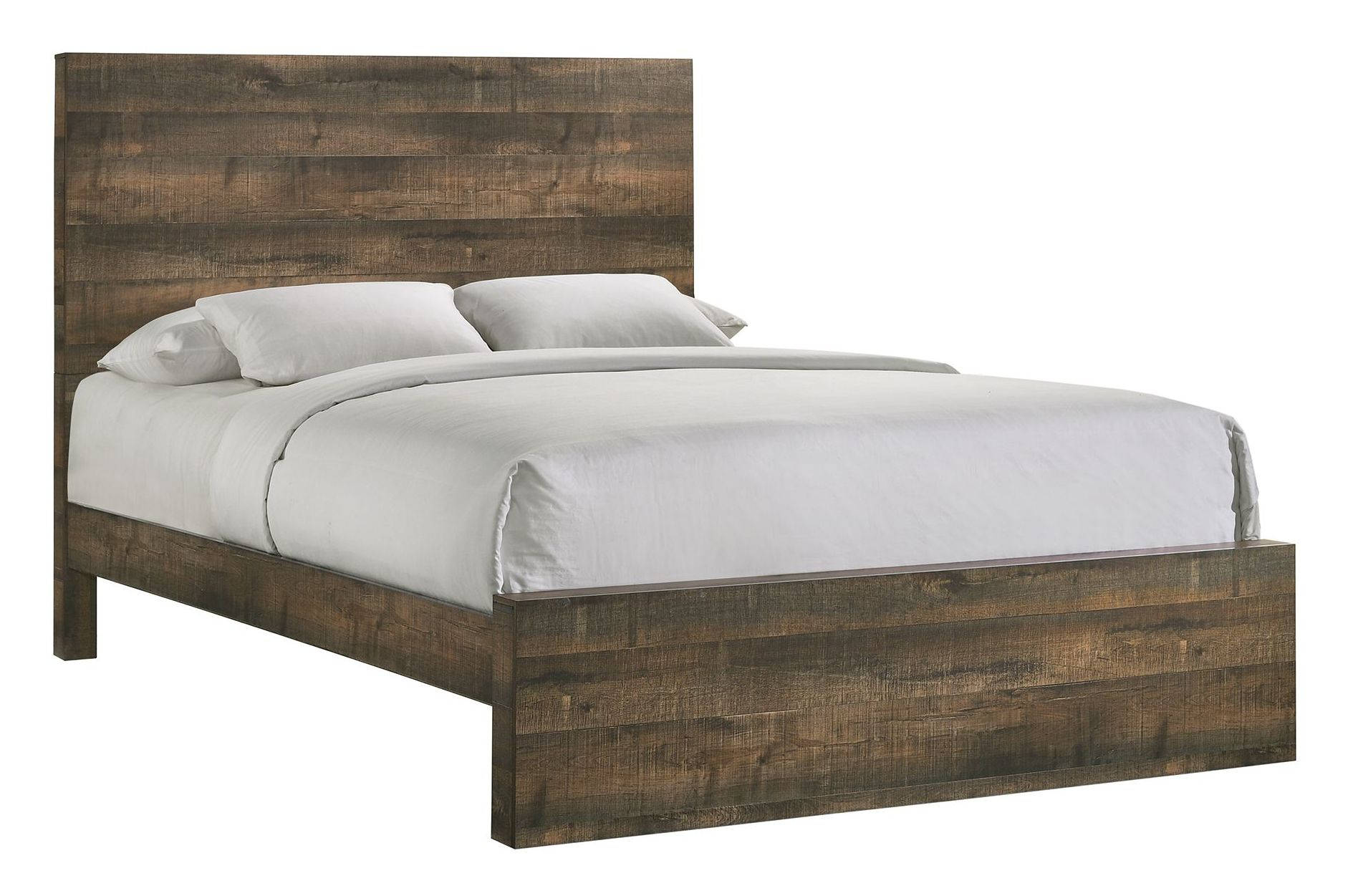 Allegra Walnut 3pc Bedroom Set with Queen Panel Bed