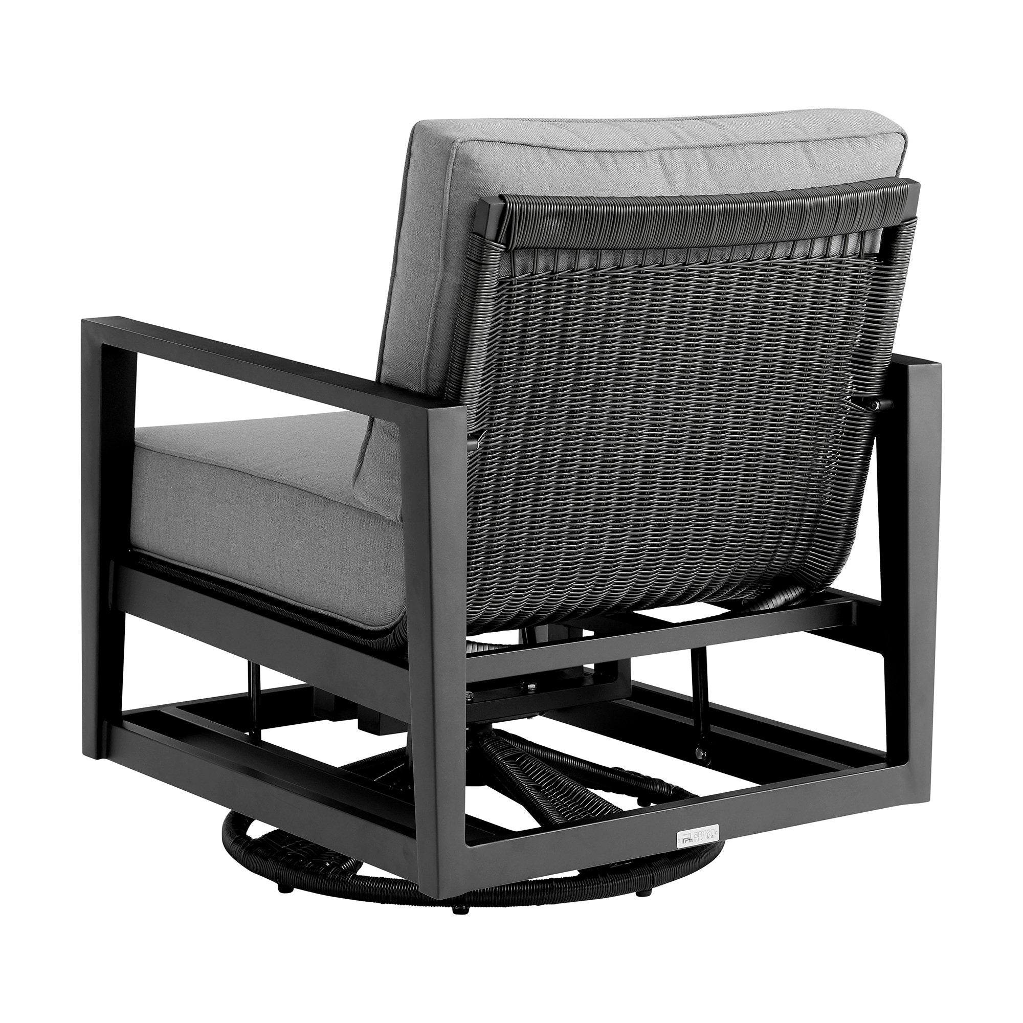 Seashore Black Dark Grey 5pc Outdoor Seating Set