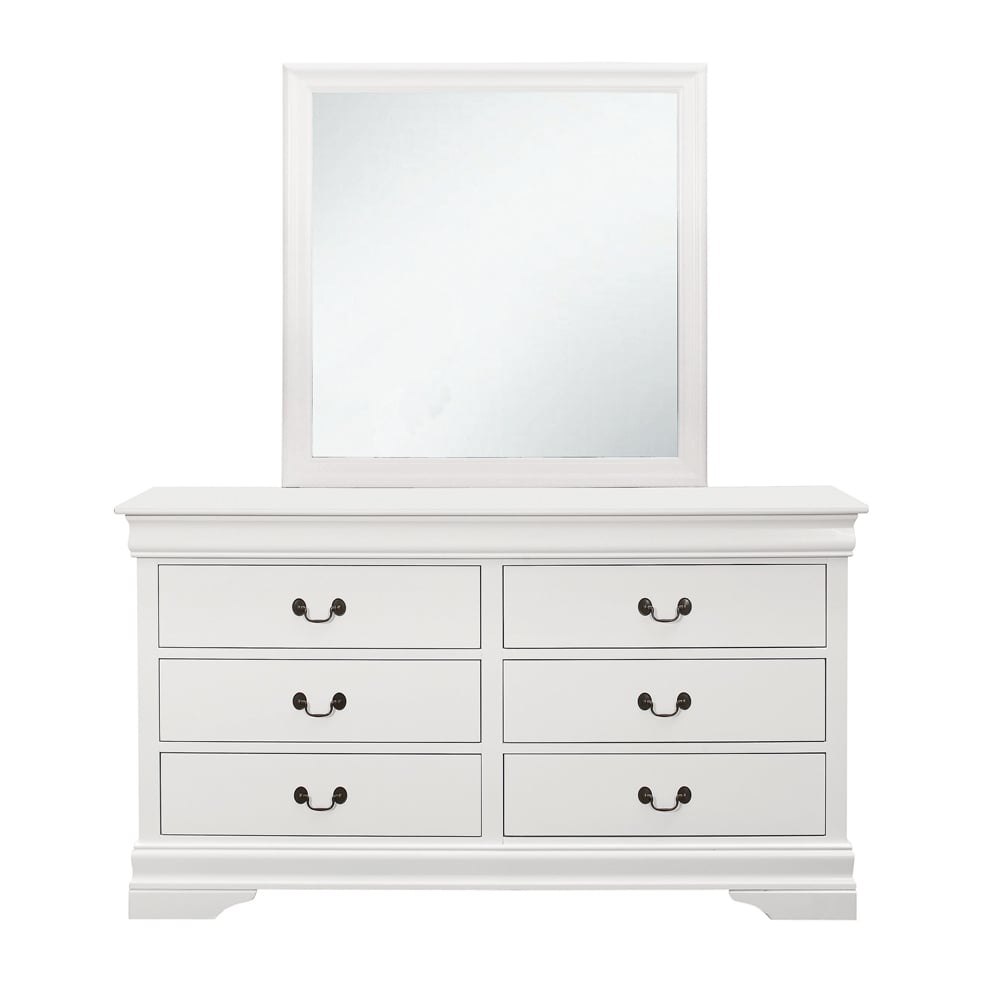 Revive White Dresser and Mirror