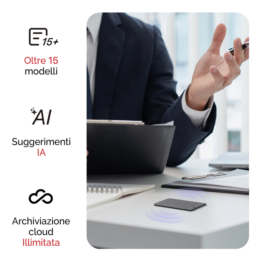 PLAUD NOTE e Pro Piano IA annuale
