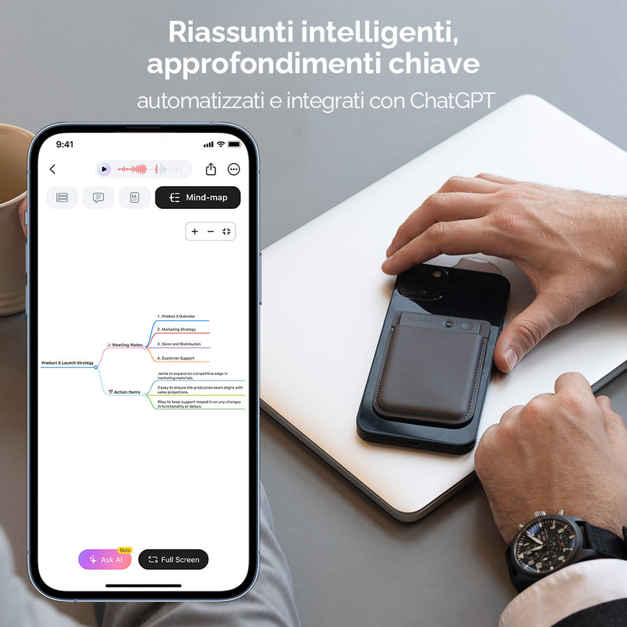 Registratore vocale IA PLAUD NOTE | Confezione da 6
