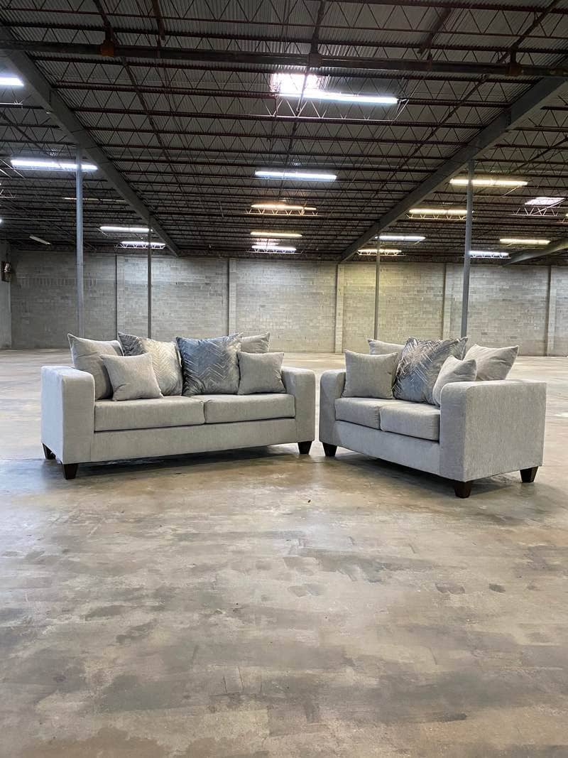 Dove Sofa and Loveseat