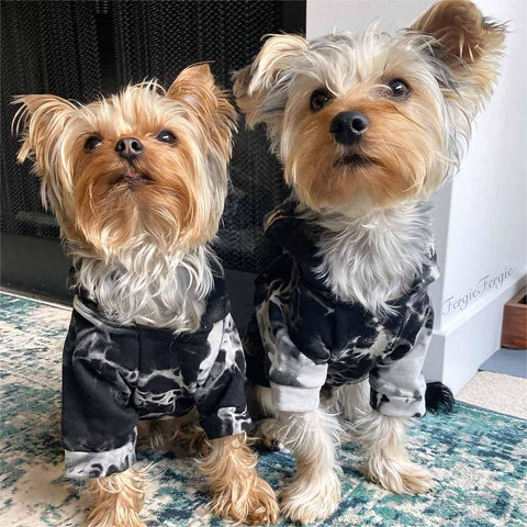 80s Tye Die Dog Hoodies