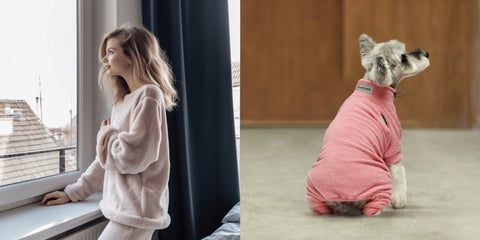 Rollkragen-Pyjama mit Rollkragen