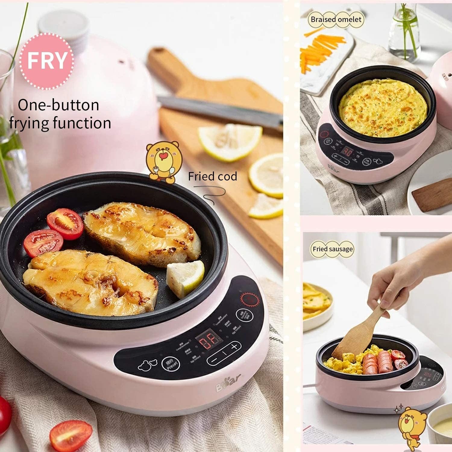 Bear - Rapid Multi - Function Electric Egg Cooker Steamer Machine