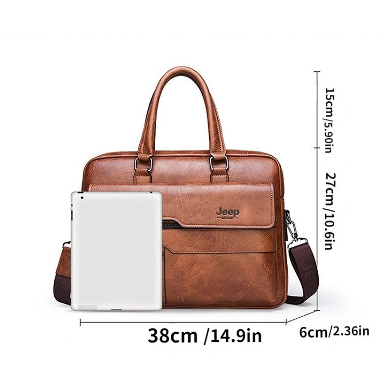 Fashion One-shoulder Horizontal Travel Laptop Handbag