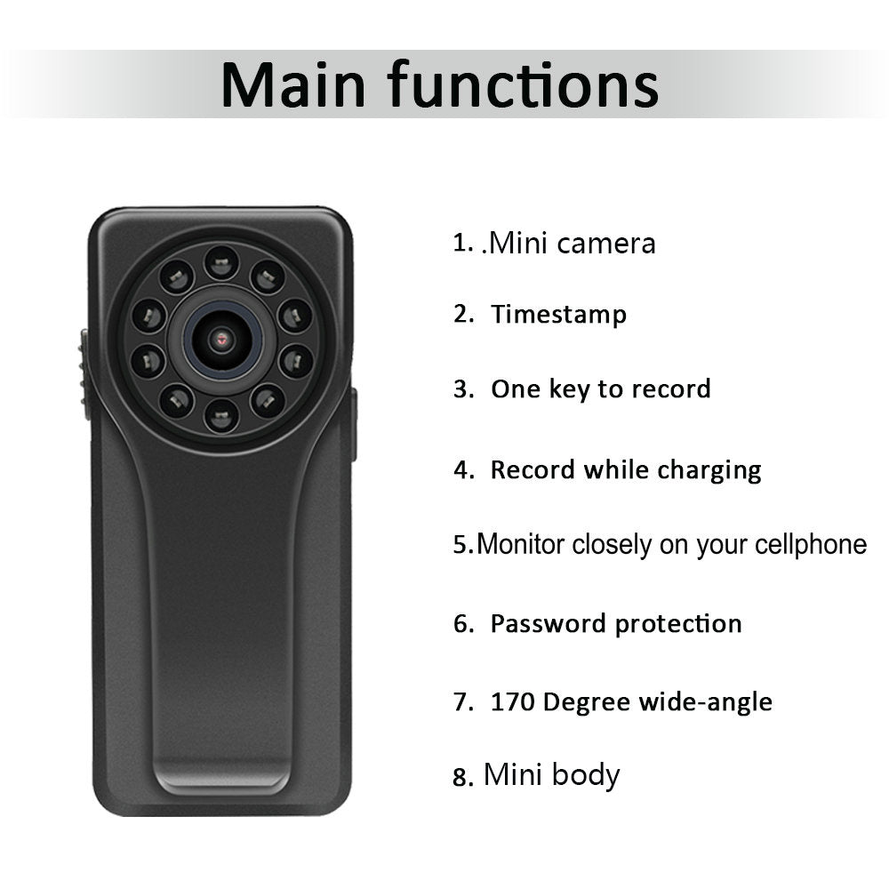 HD 1080P Mini WIFI IP Camera with built in 32GB