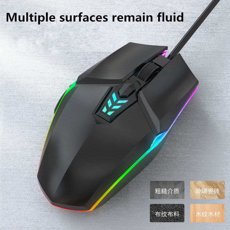 Wired Gaming Mouse With RGB BackLight